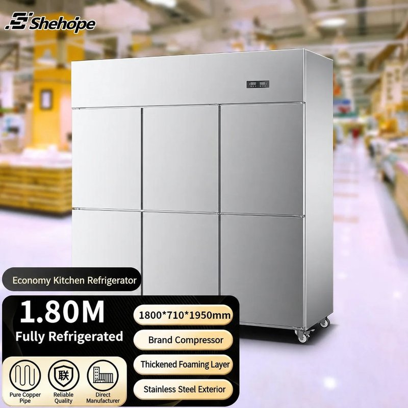 Stainless Steel Reach-In Refrigerator, 1-10°C Temperature Range, Digital…