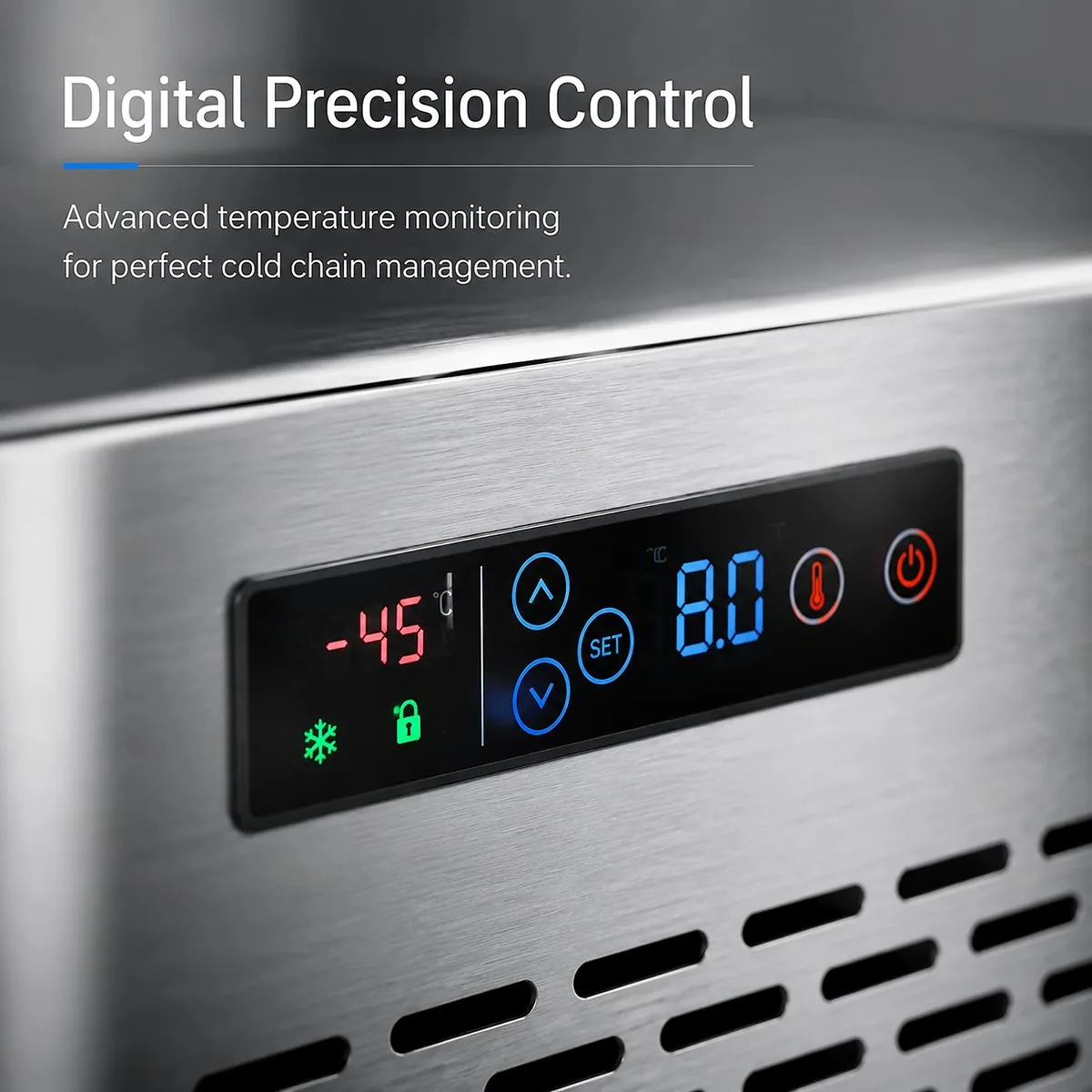 3 Tray -40C Commercial Walk-In Single Door Blast Freezer Stainless Steel Auto…