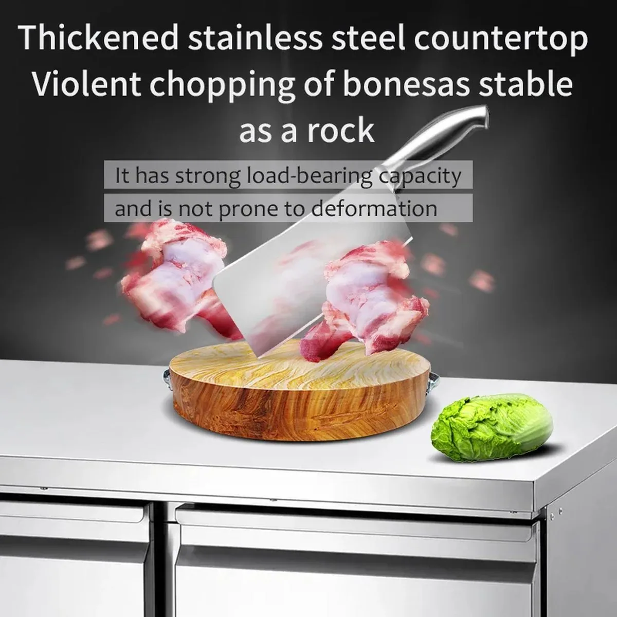 SHEHOPE 雙門台下式商用備料工作台 相容 自然冷卻 自動除霜 衛生內襯 可調節
