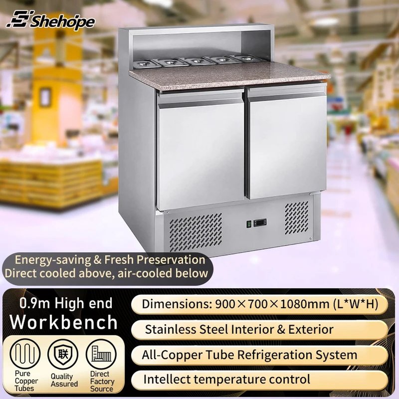 American 2-Door Stainless Steel Single-Temperature Air Cooling Refrigerated…