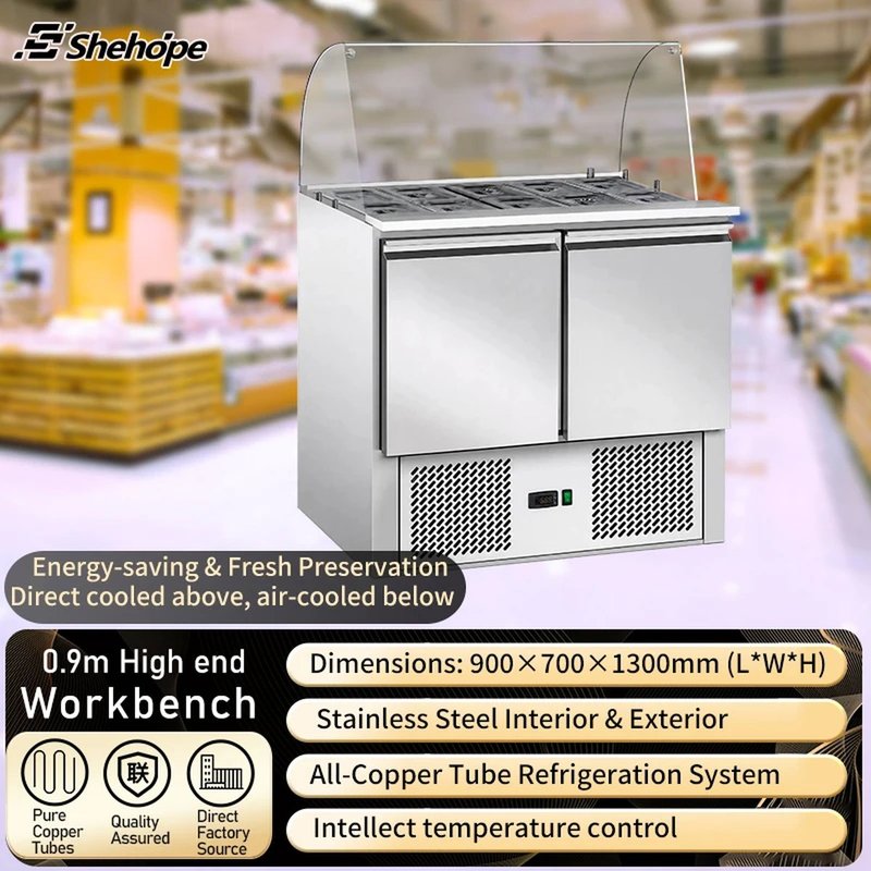 American 2-Door Stainless Steel Single-Temperature Air Cooling Refrigerated…
