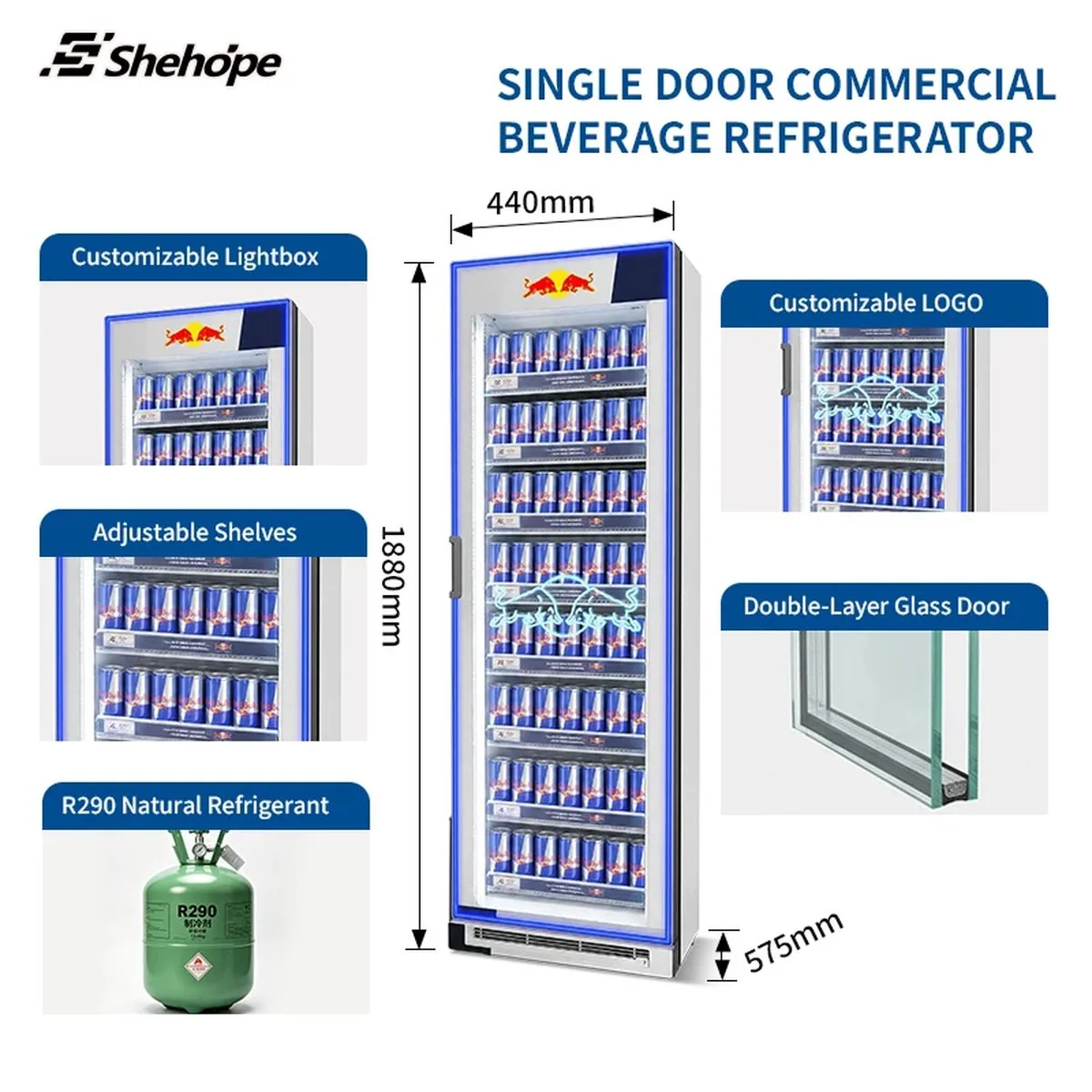 Slim Narrow Upright Beverage Display Cooler Single Glass Door Vertical Drink…