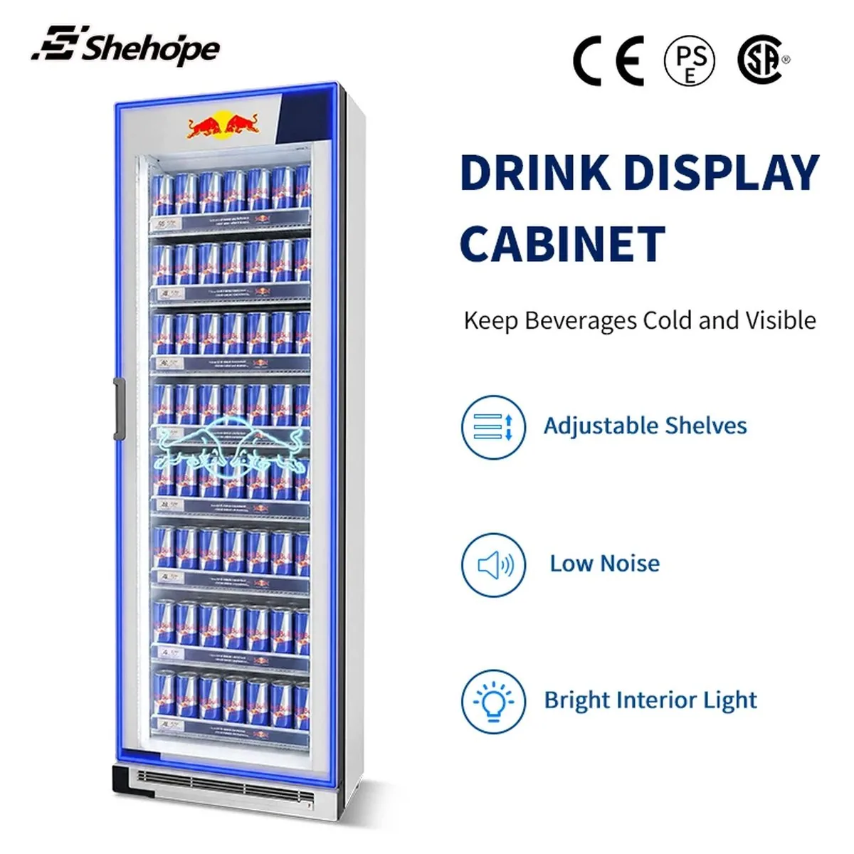 Slim Narrow Upright Beverage Display Cooler Single Glass Door Vertical Drink…