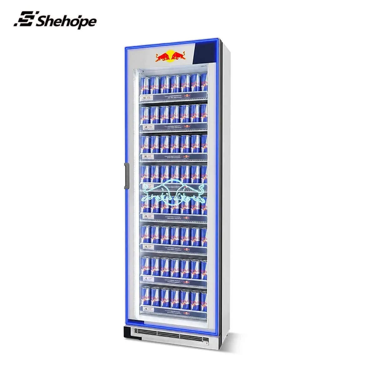 Slim Narrow Upright Beverage Display Cooler Single Glass Door Vertical Drink…