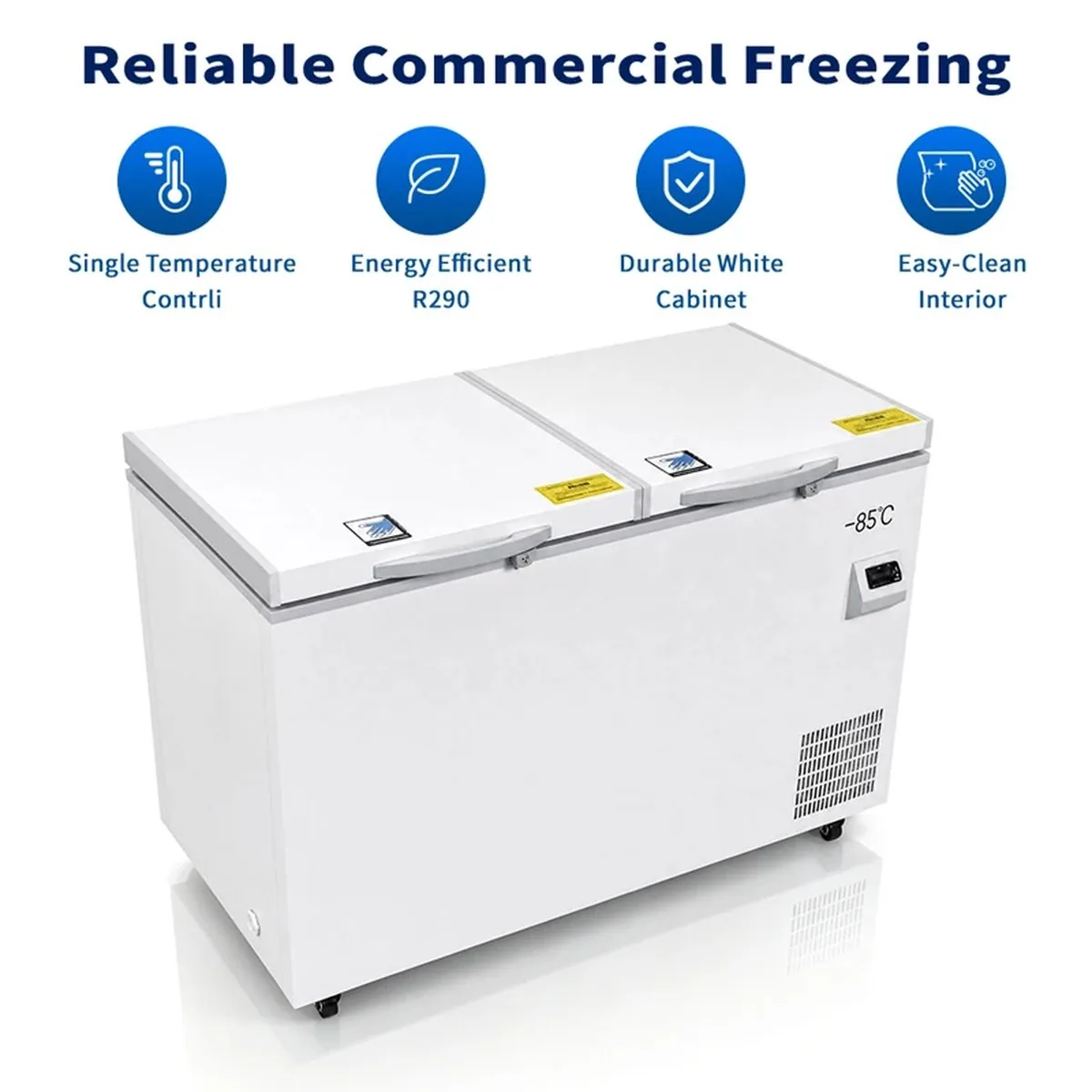Large Capacity Reach-In Horizontal Chest Ultra Low Temp Freezer -85C Double…