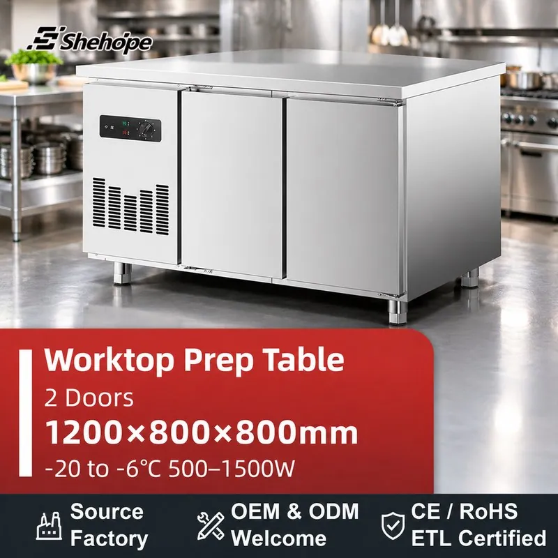 1.2m Stainless Steel Freezing Workbench · 1200×800×800 · -20–-6°C