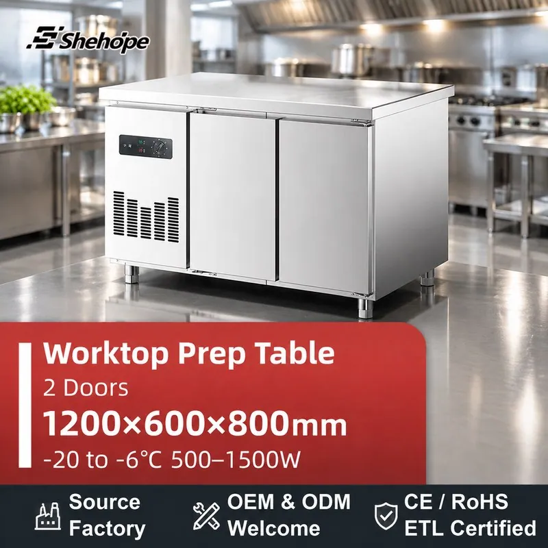 1.2m Stainless Steel Freezing Workbench · 1200×600×800 · -20–-6°C