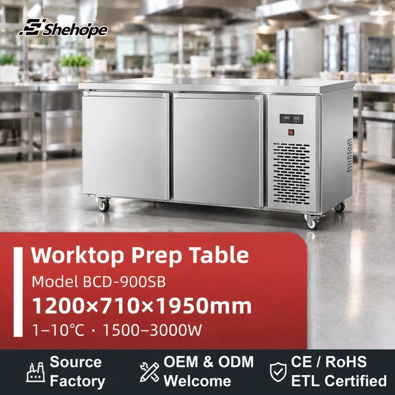 4-Door Commercial Stainless Steel · BCD-900SB · 1200×710×1950