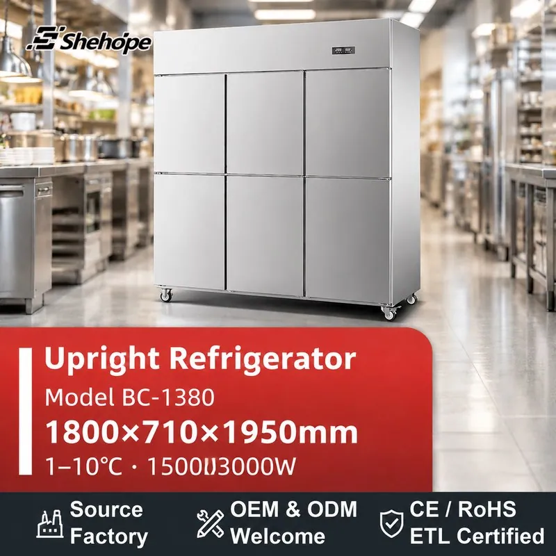 Commercial Stainless Steel Upright · BC-1380 · 1800×710×1950