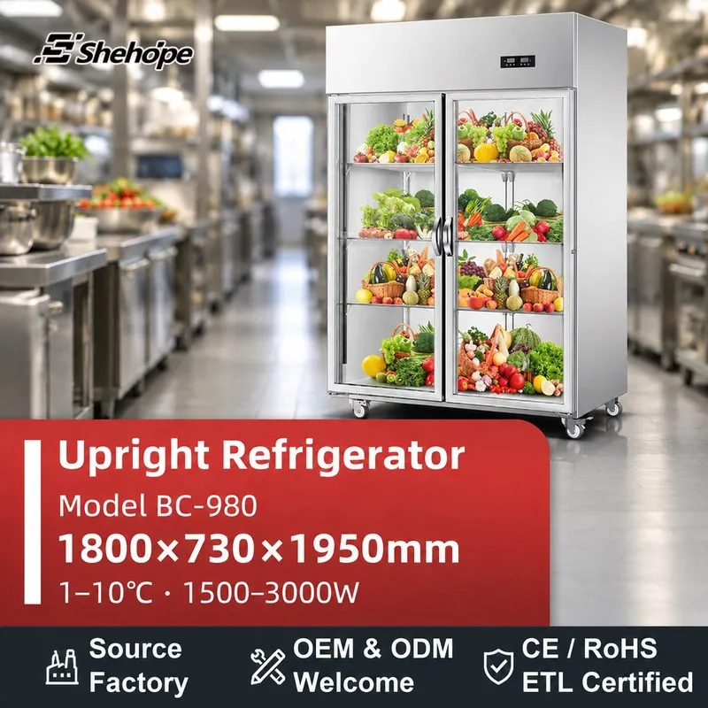 Energy-Saving Stainless Steel Reach-In · BC-980 · 1800×730×1950