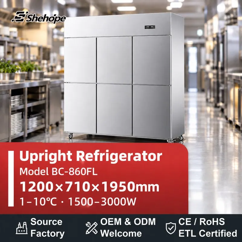 Stainless Steel 4-Door Reach-In · BC-860FL · 1200×710×1950