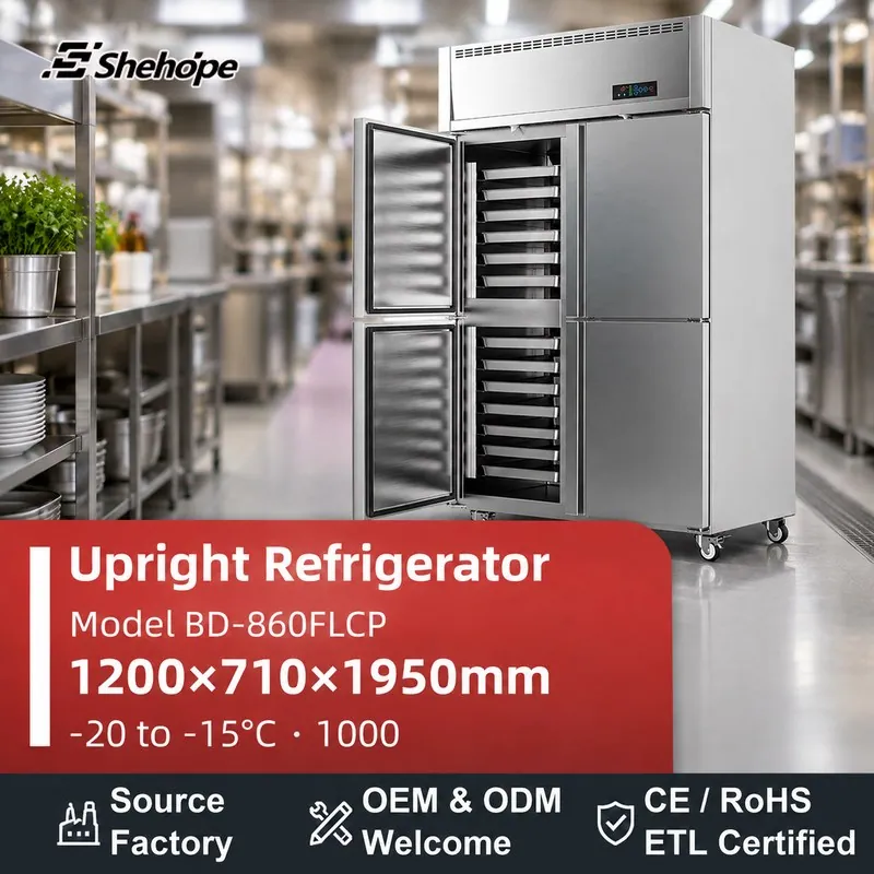 Commercial 4-Door Reach-In Full · BD-860FLCP · 1200×710×1950