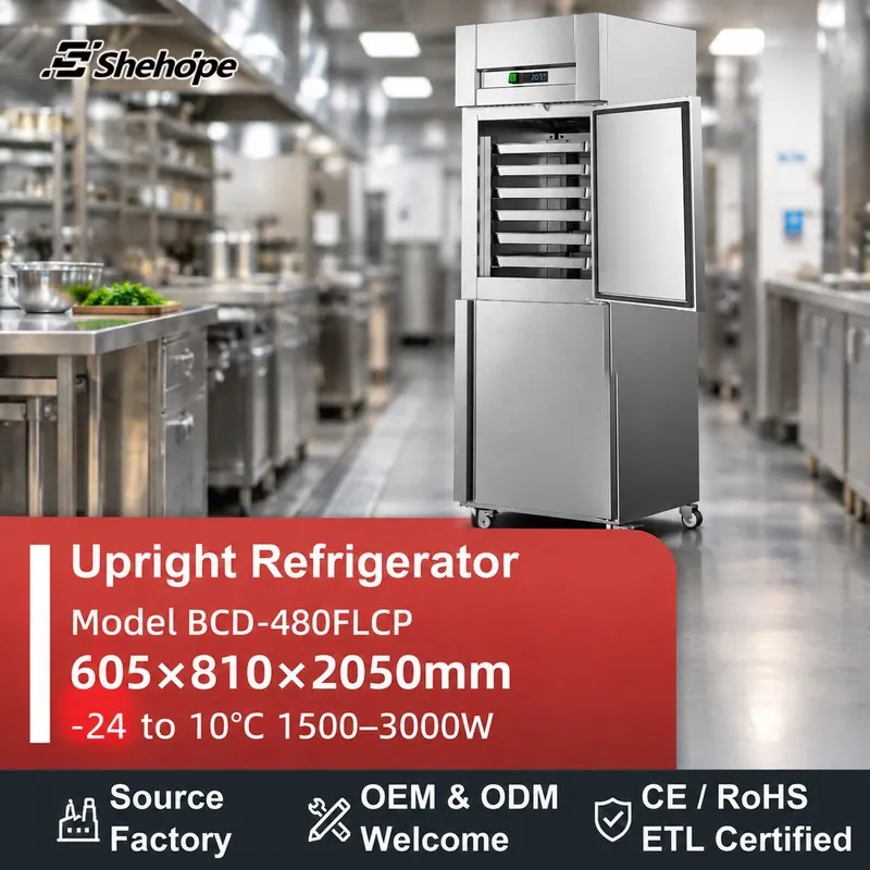 Four Door Dual Temperature Upright · BCD-480FLCP · 605×810×2050