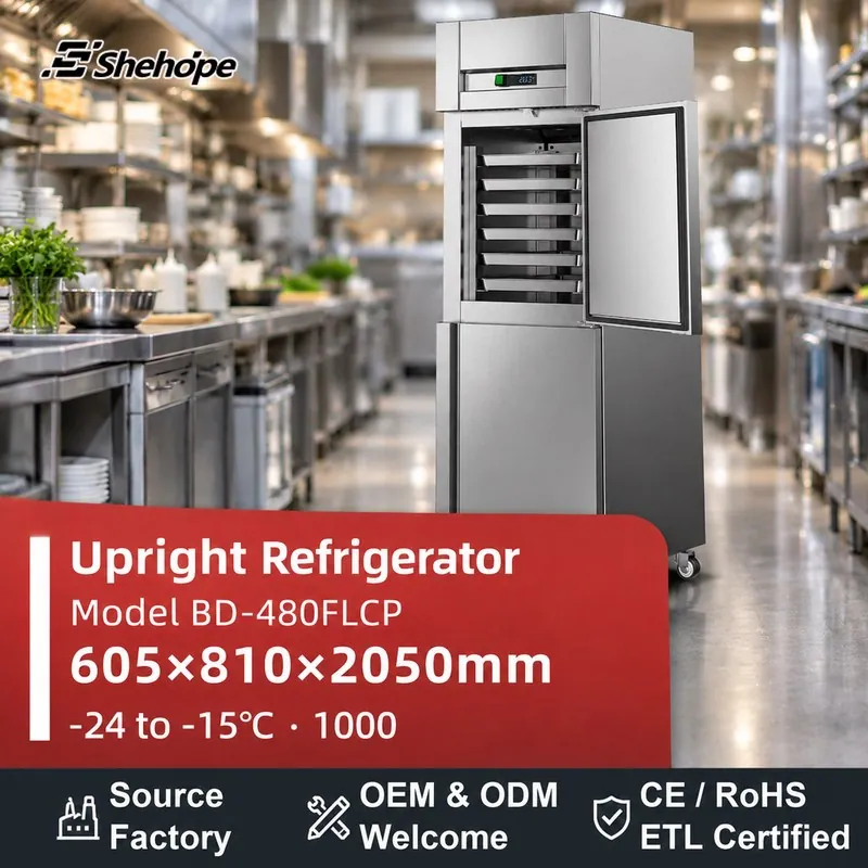 Commercial Reach-In 2-Door Upright · BD-480FLCP · 605×810×2050