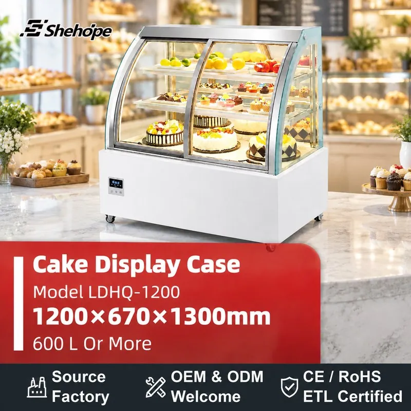 Commercial Single-Temperature Curved · LDHQ-1200 · 1200×670×1300