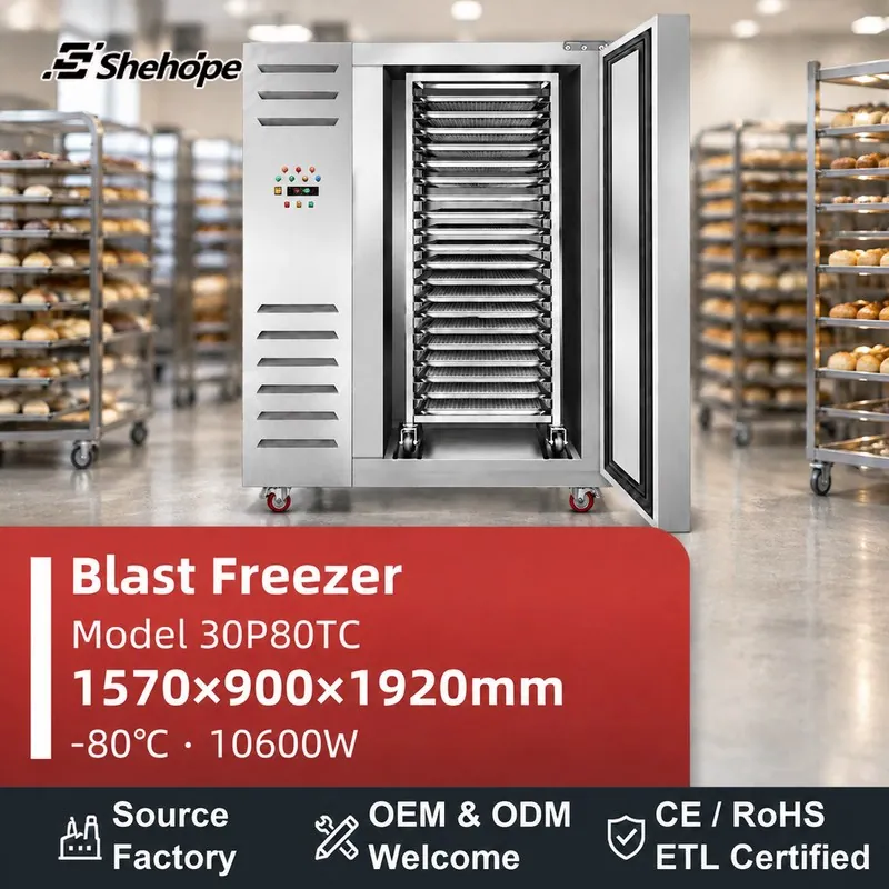 Shehope 30 Tray Double Door -80C · 30P80TC · 1570×900×1920