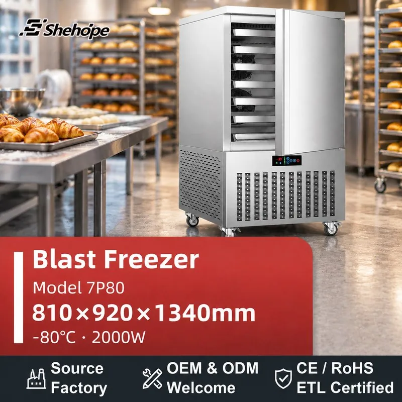 7 Tray -80C Commercial Walk-In Single Door · 7P80 · 810×920×1340