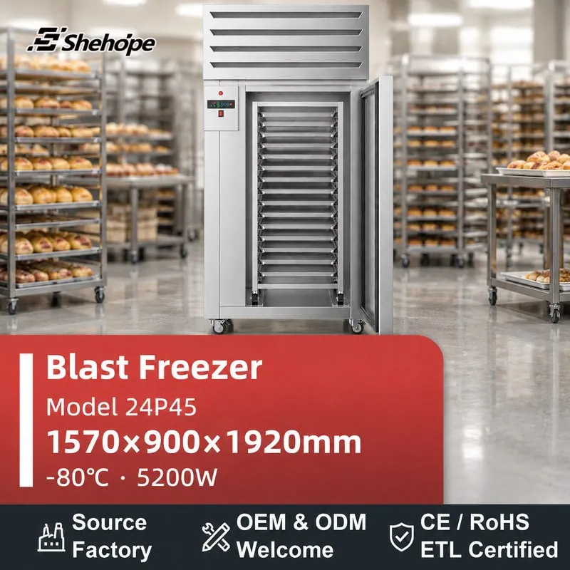 Shehope Commercial Walk-In Blast Freezer · 24P45 · 1570×900×1920