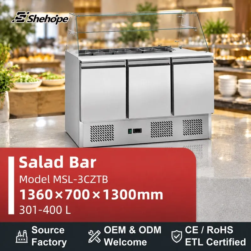 بارات السلطات وطاولات تحضير السلطات · MSL-3CZTB · 1360×700×1300