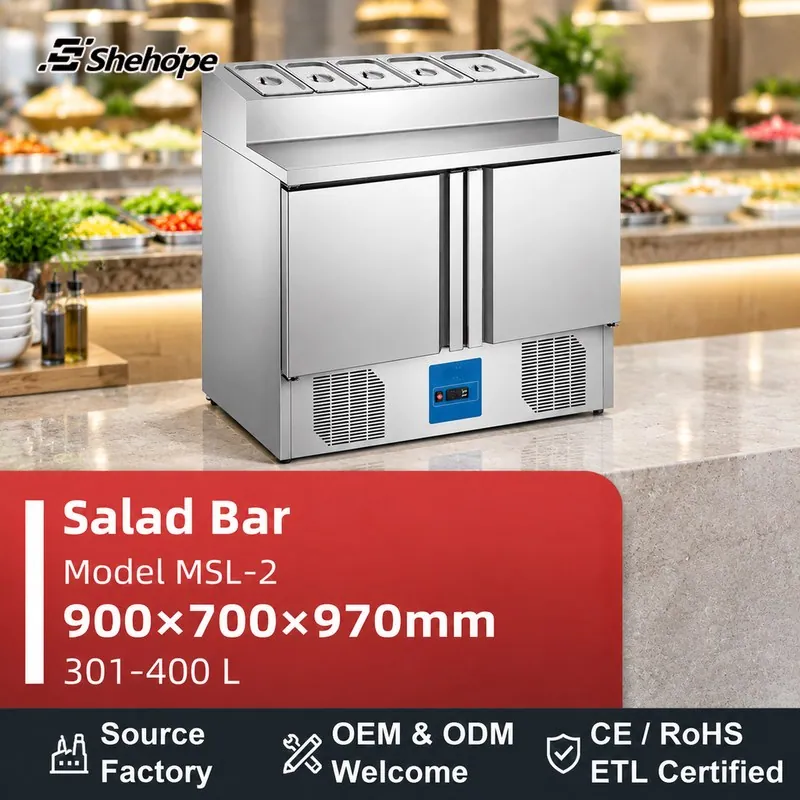بارات السلطات وطاولات تحضير السلطات · بابان · MSL-2 · 900×700×970