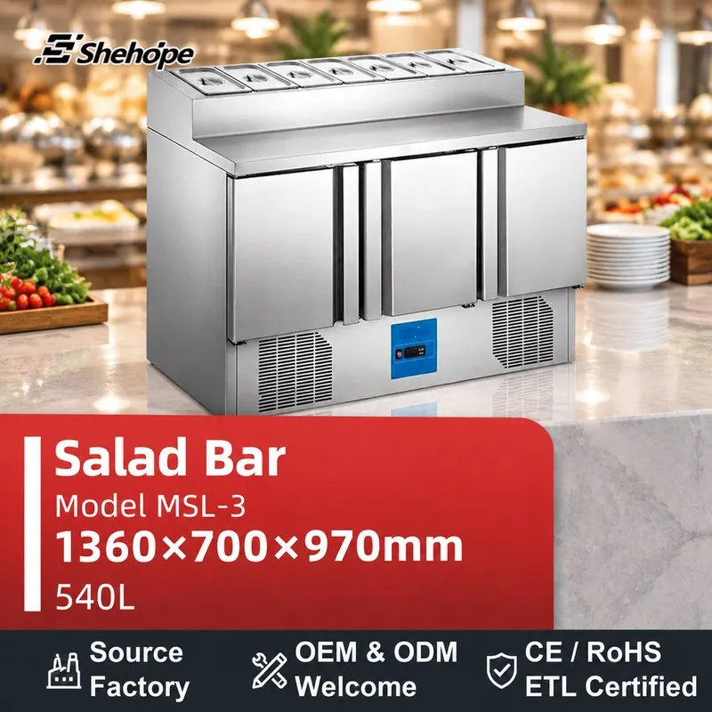 بارات السلطات وطاولات تحضير السلطات · MSL-3 · 1360×700×970