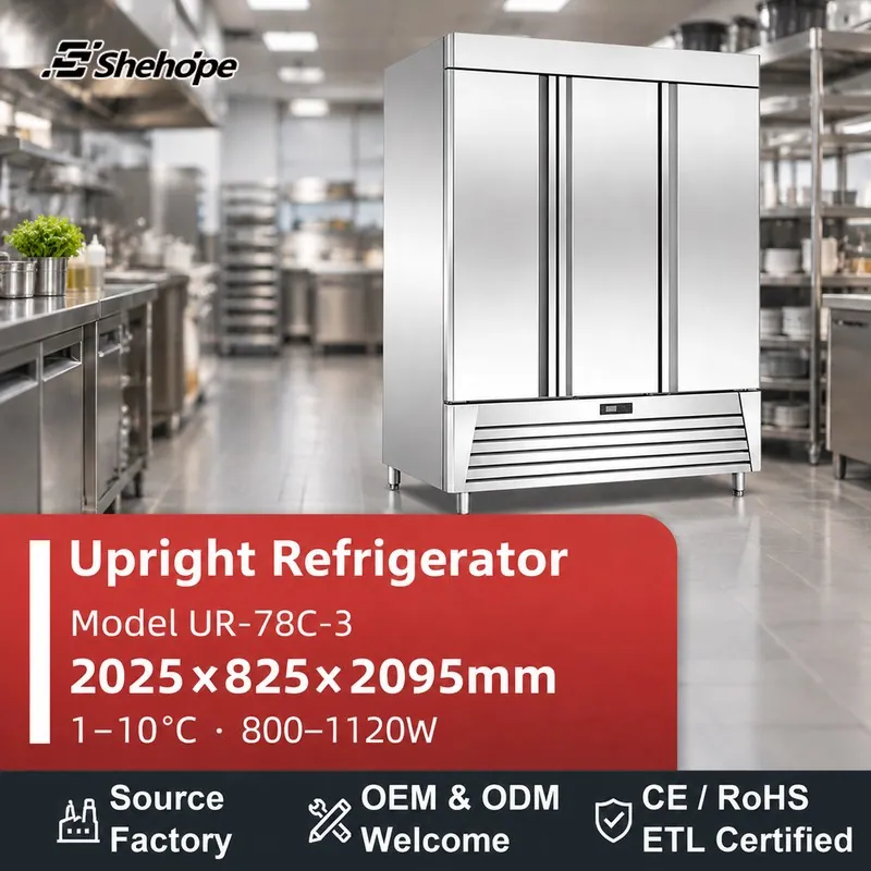 Triple Door American Style Stainless · UR-78C-3 · 2025×825×2095