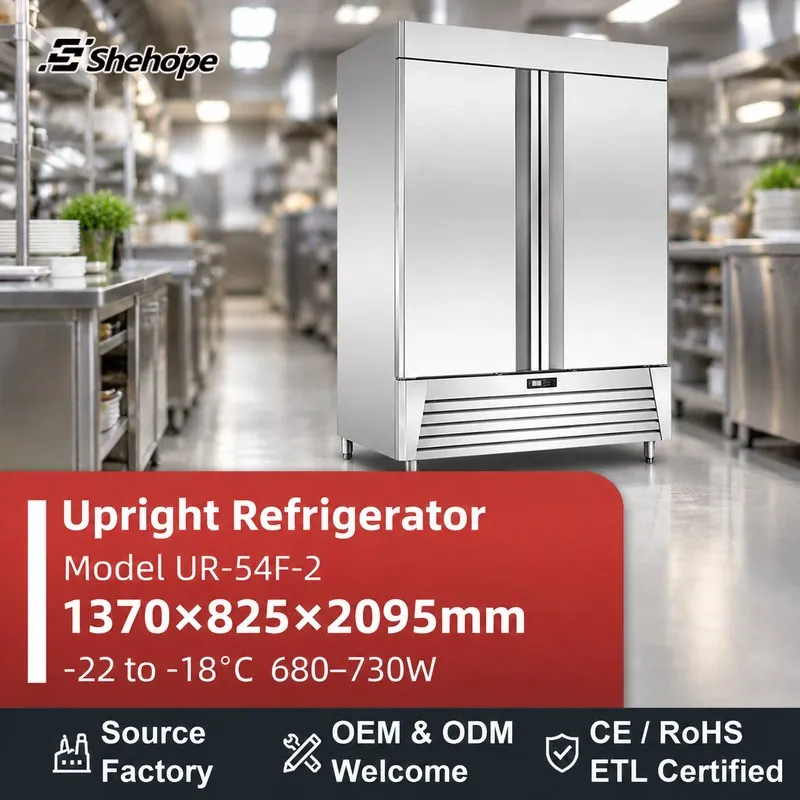 Double Door American Style Stainless · UR-54F-2 · 1370×825×2095