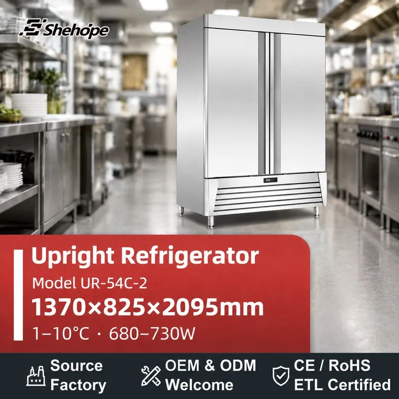 Double Door American Style Stainless · UR-54C-2 · 1370×825×2095