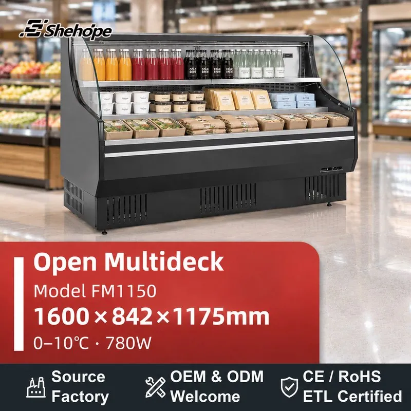 Commercial Open Front Walk-In Display · FM1150 · 1600×842×1175