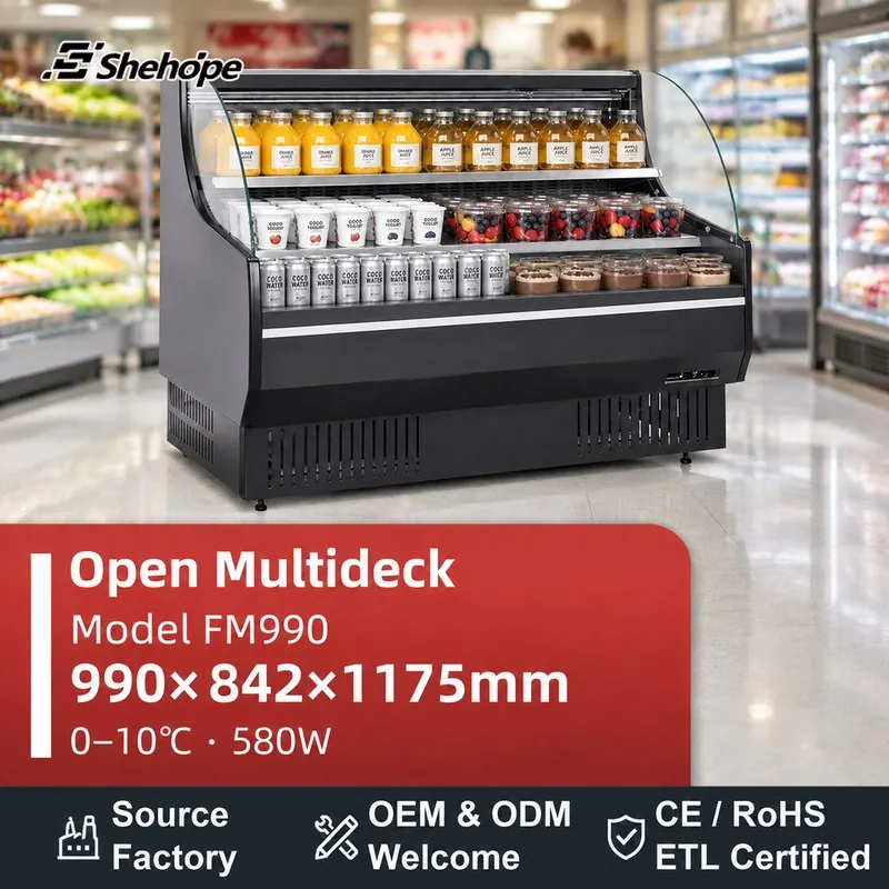 Commercial Walk-In Open Front Display · FM990 · 990×842×1175