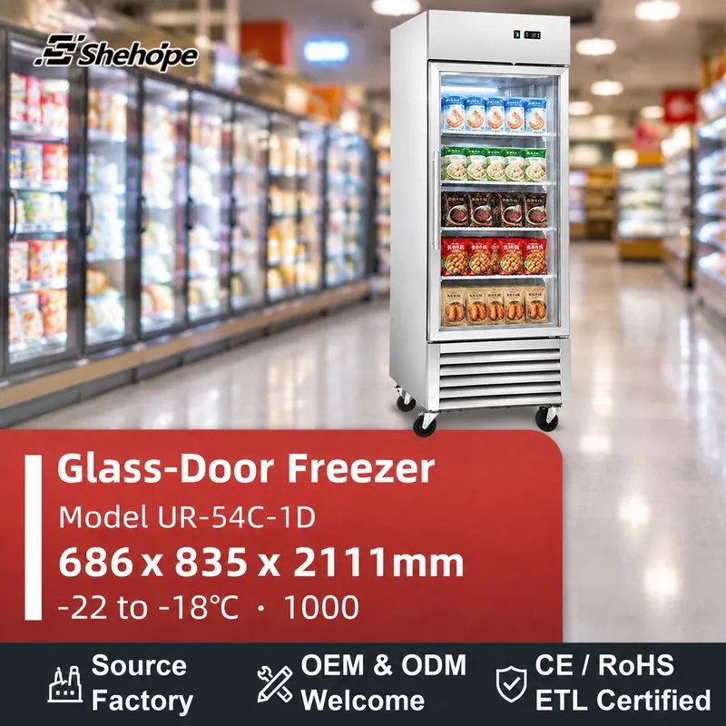 Commercial Single Door Upright Glass · UR-54C-1D ·…