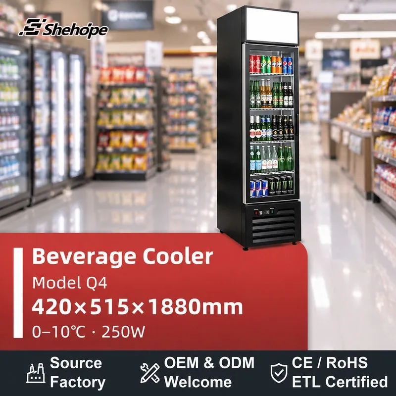 Slim Narrow Reach-In Upright Beverage Display · Q4 ·…
