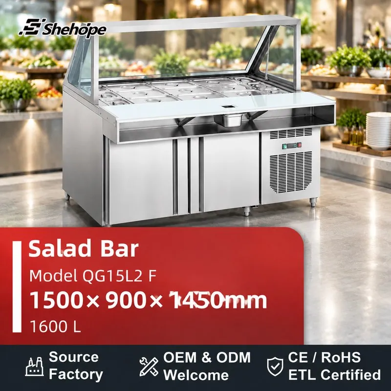 بارات السلطات وطاولات تحضير السلطات · QG15L2 F · 1500×900×1450