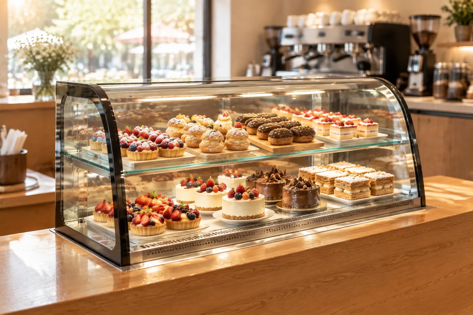 Cafe countertop display