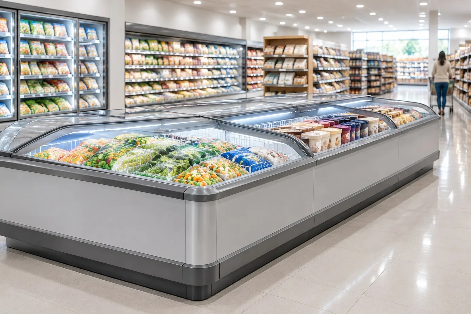 Island display freezers
