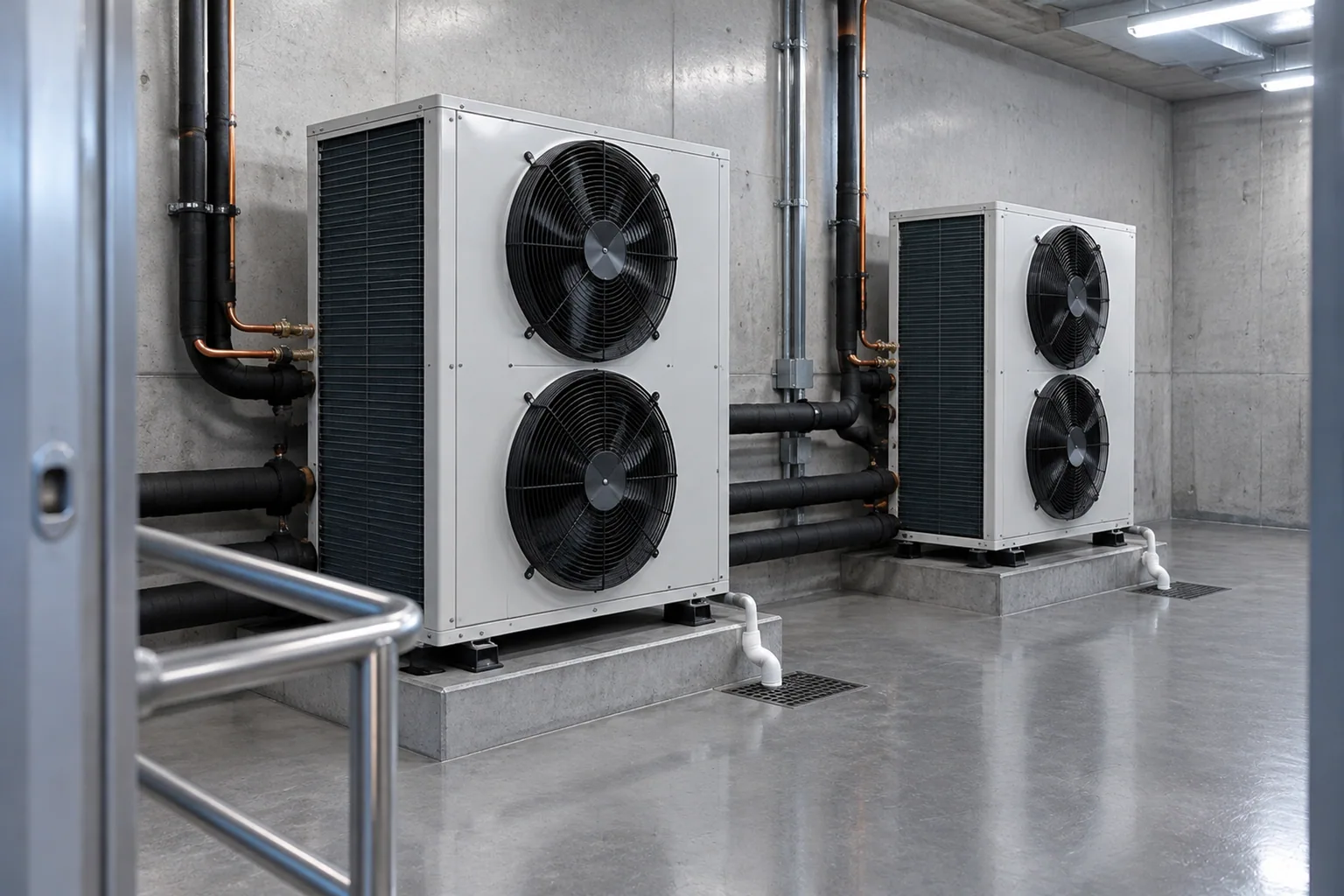 Plant room condensing units