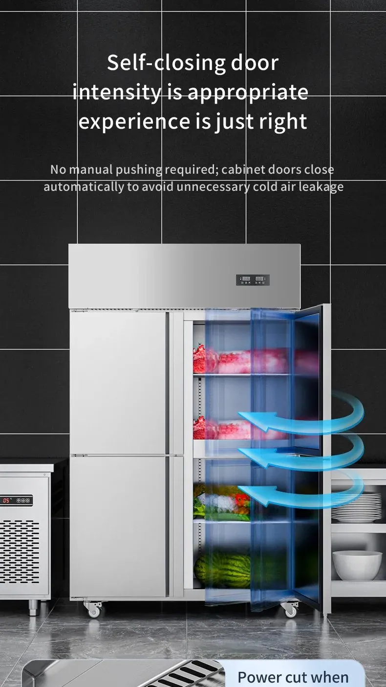 Energy Saving Freecooling Compatible Reach-In Four-Door Stainless Steel…