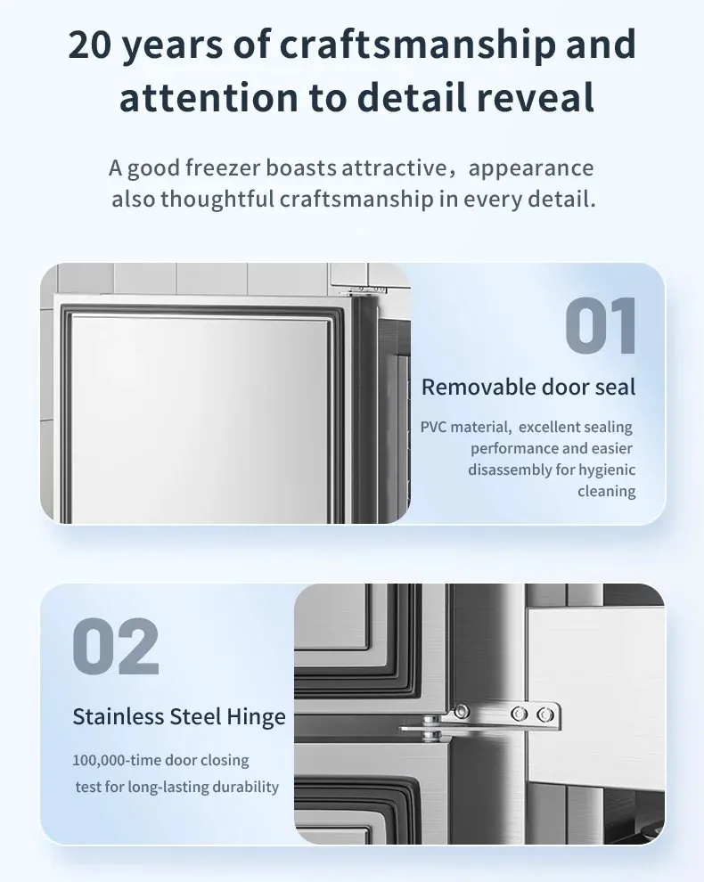 Stainless Steel 4 Doors Double-Temperature Vertical Tray Cabinet Air-cooled…
