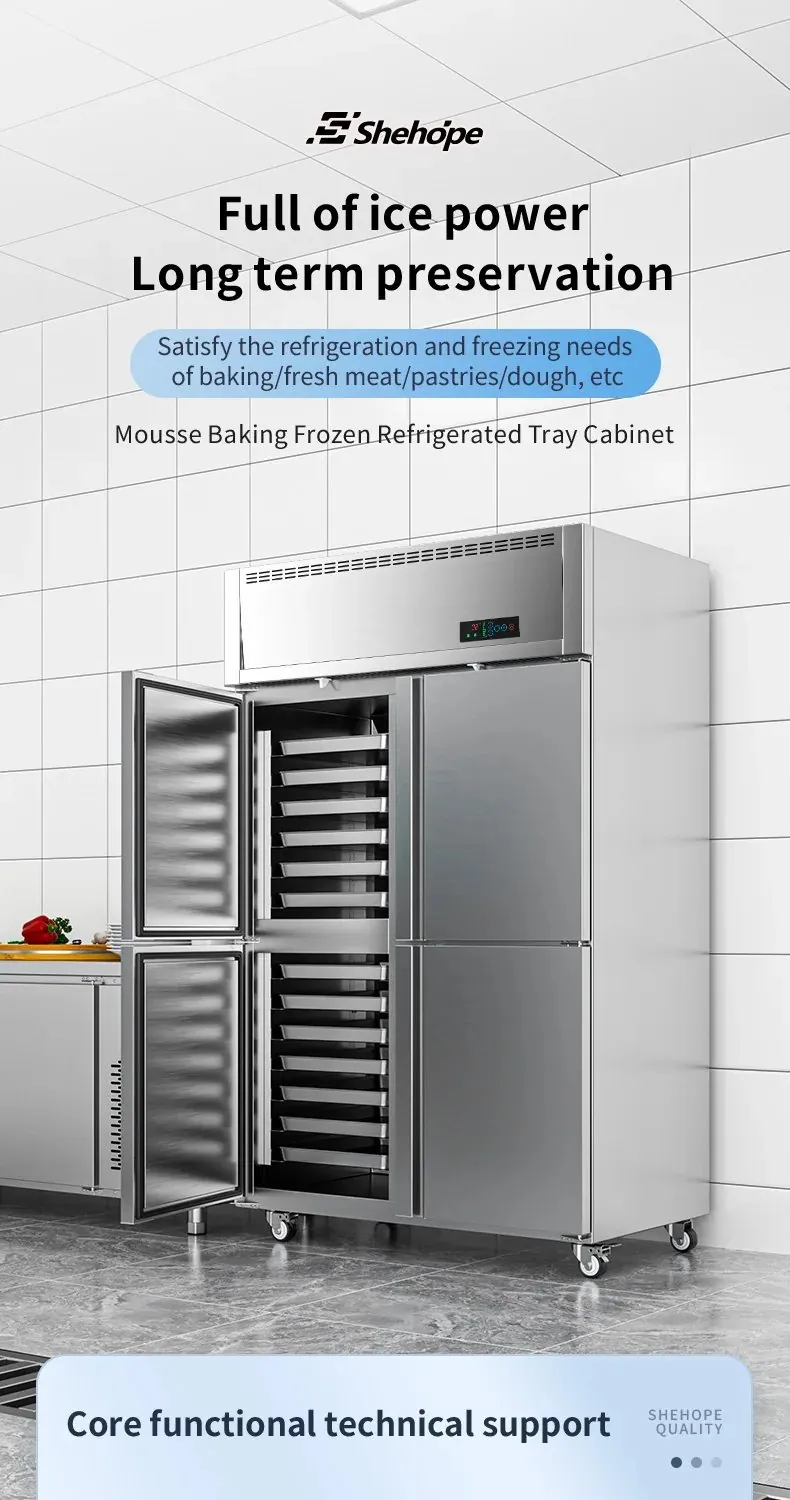 Factory Direct Big Size Vertical Insert Tray Refrigerator Air Cooling Bakery…