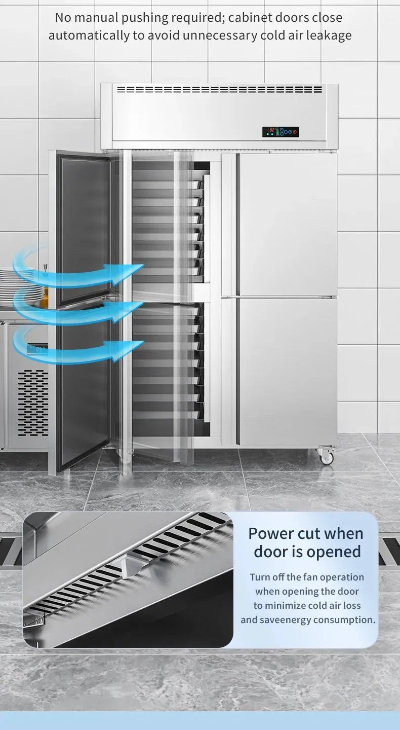 Factory Direct Big Size Vertical Insert Tray Refrigerator Air Cooling Bakery…