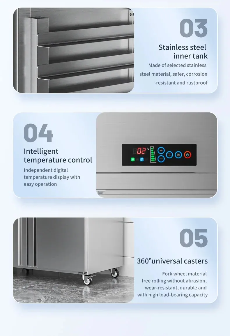 Factory Direct Big Size Vertical Insert Tray Refrigerator Air Cooling Bakery…