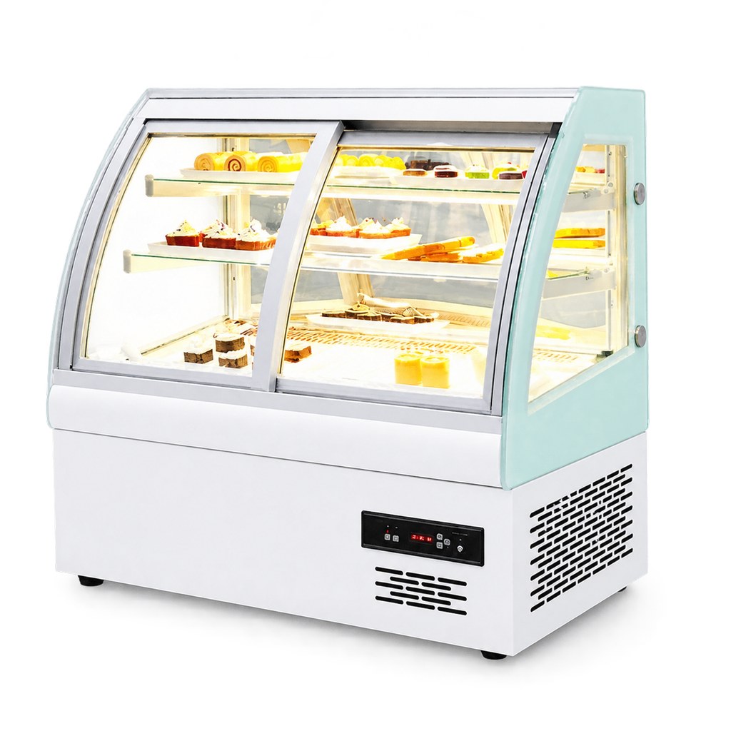 Shehope 1200mm Type A High Arc Front Opening Door Cake Display Refrigerator…