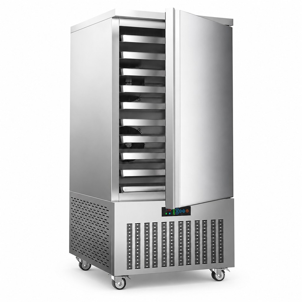 Gewerblicher Schnellgefrierer mit 10 Tabletts -45C, Einzeltür für Kühlzelle…