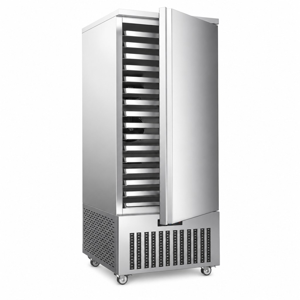 16Tray -80C Congélateur rapide commercial vertical à une porte pour chambre…