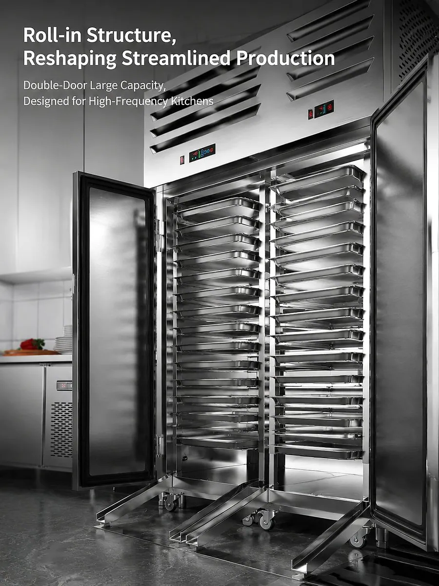 30 Tray -45C Puls Commercial Walk-In Double Doors Blast Freezer Stainless…