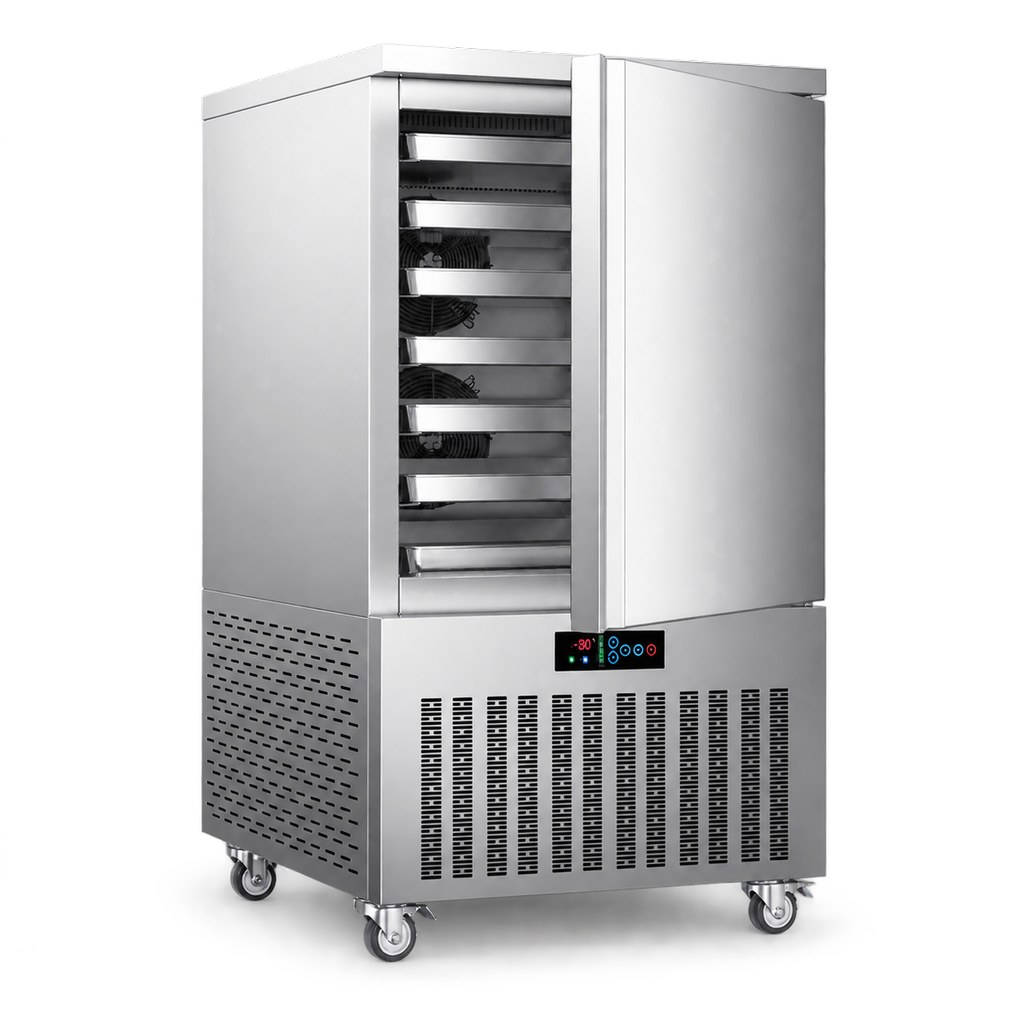 Congélateur rapide commercial 7 plateaux -80C, armoire vertical une porte…
