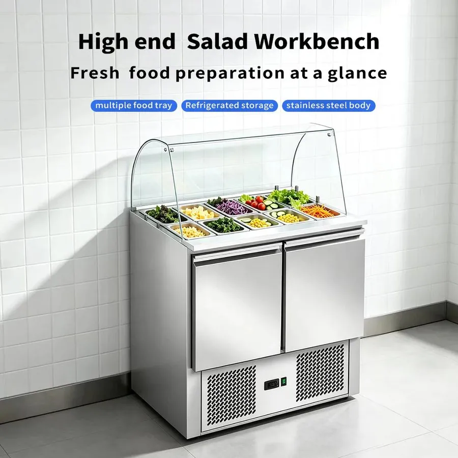 American 2-Door Stainless Steel Single-Temperature Air Cooling Refrigerated…