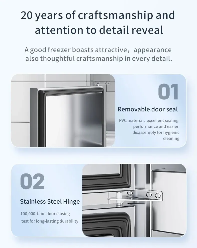 Triple Doors Stainless Steel Reach Freezer 3 Drawers Commercial Cold Storage…