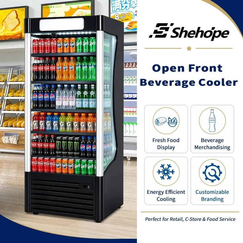 Commercial Front-Opening Walk-In Display Freezer with Multilayer Adjustable…