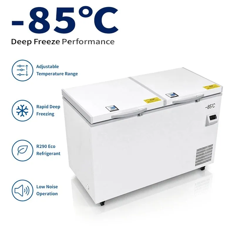 Large Capacity Reach-In Horizontal Chest Ultra Low Temp Freezer -85C Double…